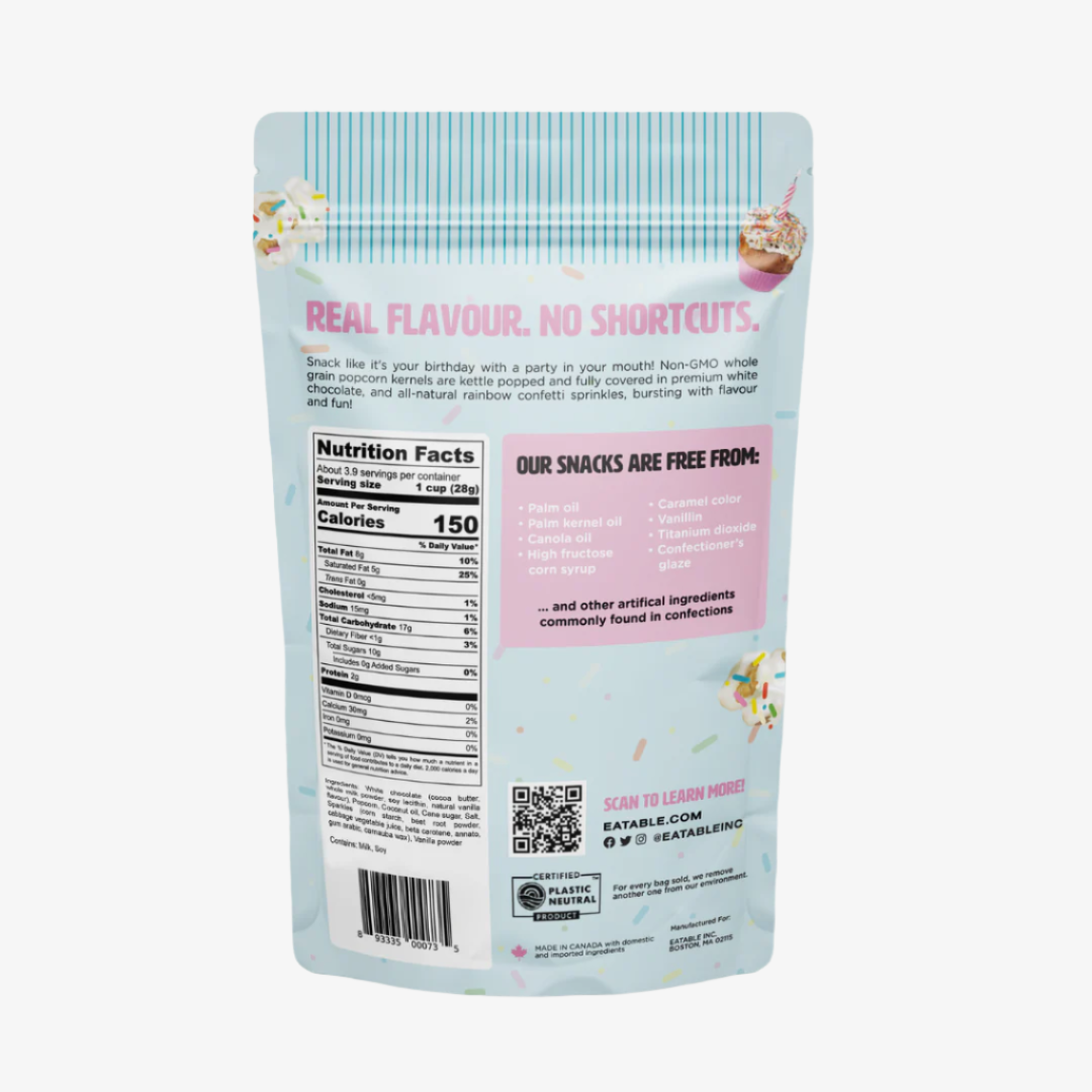 Birthday Cake Pops White Chocolate Rainbow Popcorn