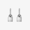 Silver Lock Earrings