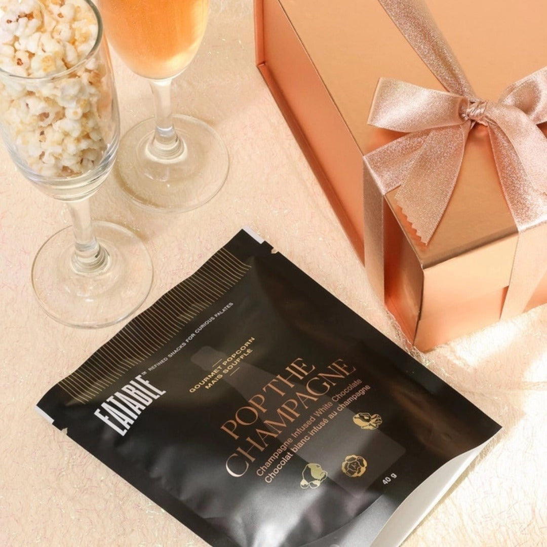 Mini Pop the Champagne White Chocolate Popcorn