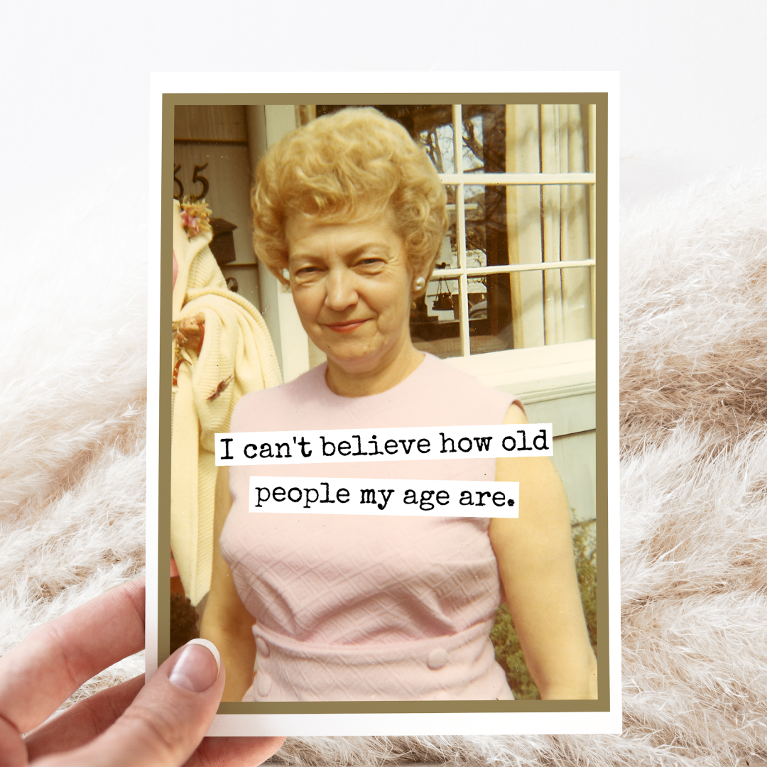 Vintage photo of a woman with text overlay on a textured surface