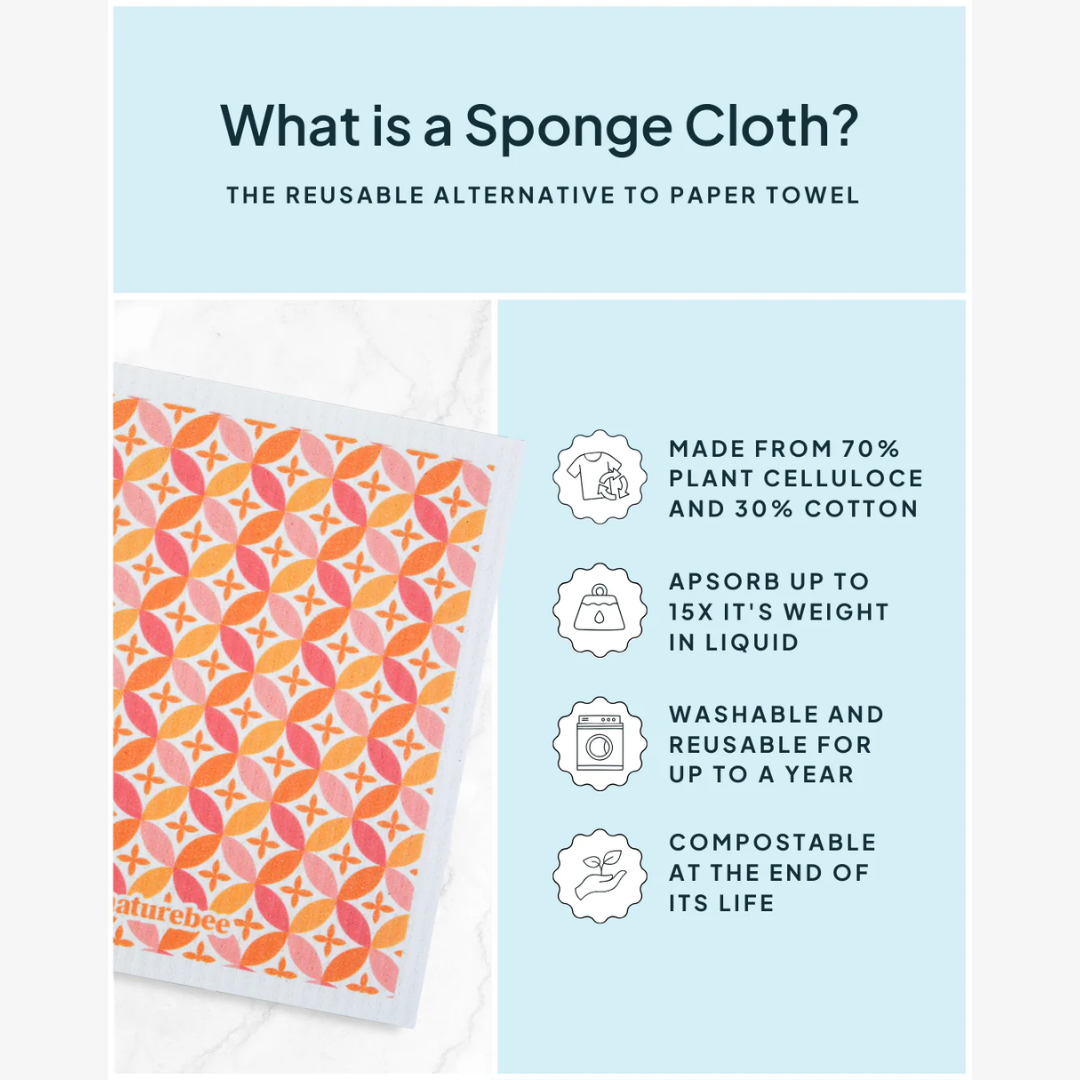 Oranges Sponge Cloth