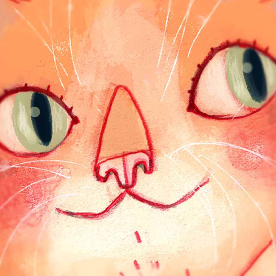 Square Cat Love Card