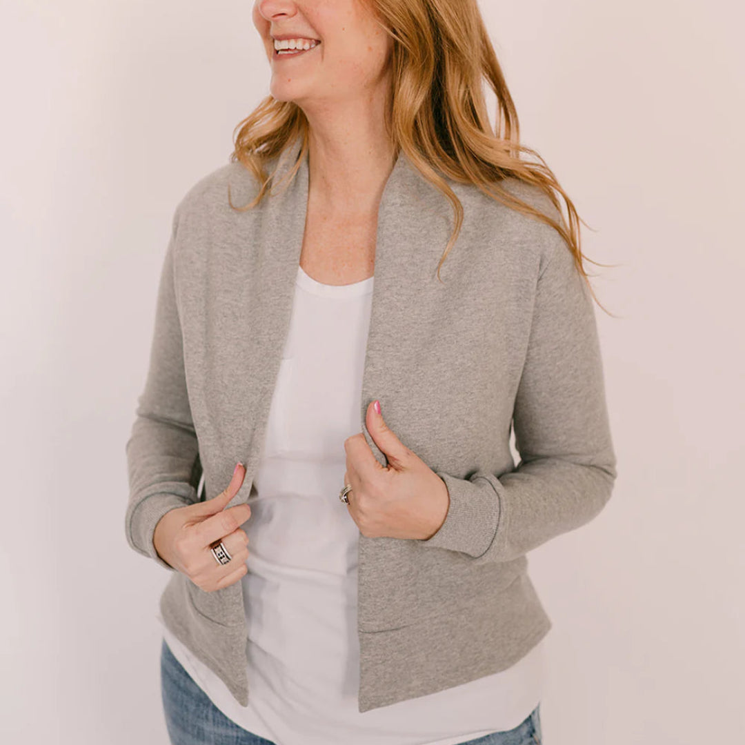 Classic Spruce Cardigan | Heather Grey